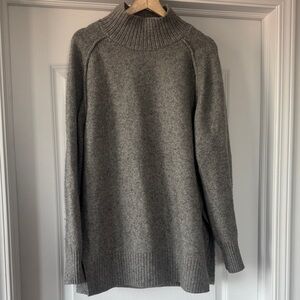 Maternity Grey Turtleneck Sweater